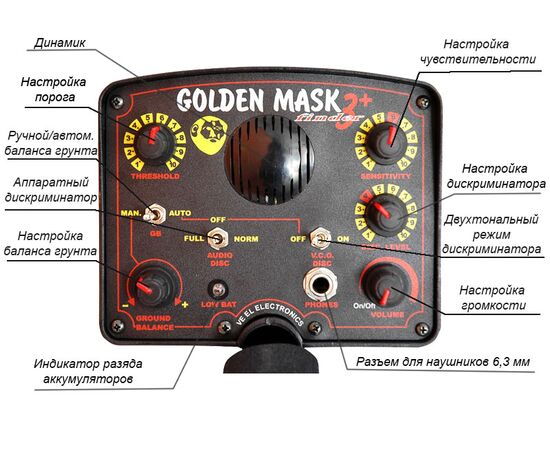 Металошукач Golden Mask 3+ фото , зображення 3